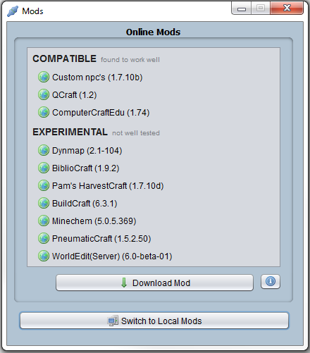 Installing Mods Credc Education