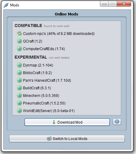 Installing Mods Credc Education