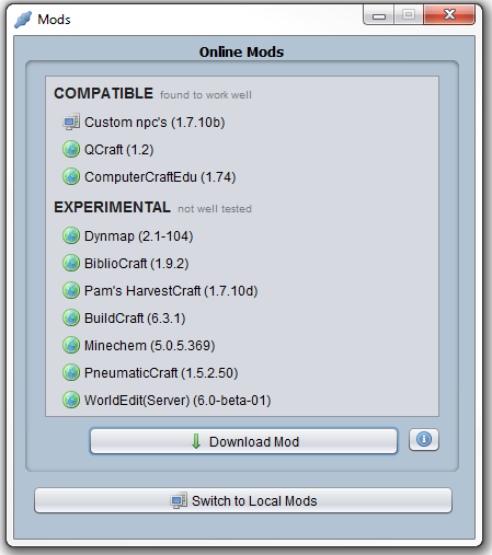 Installing Mods Credc Education